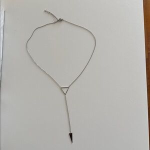 Silver Triangle Pendant Necklace